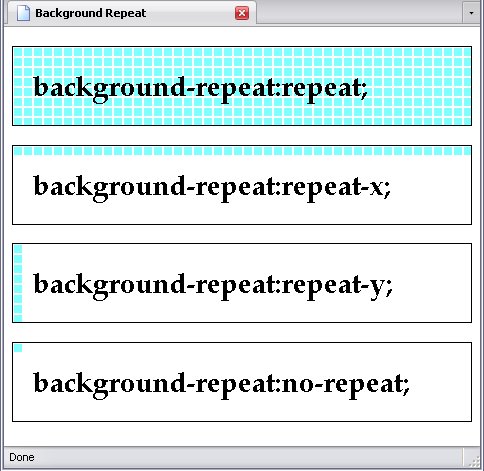 Repeating the background image