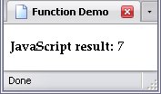 A function changing a variable.